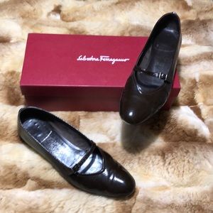 Salvador Ferragamo Audrey Patent Ballet Flats